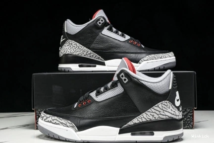Jordan “Black Air Cement” 3 2024  OG DN3707-010 1121
